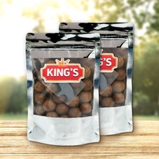 킹스 껍질 까먹는 통 마카다미아 햇수확 견과류, 2개, 250g