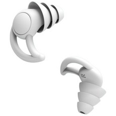 JPY 高級三重阻塞耳塞 白色, 1組, 2入