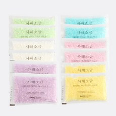 바스참 사금 100g x 10개 입욕제, 사해소금 100g x 10개_레몬
