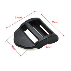 5 개/갑/팩 검은 사다리 /트라이 슬라이더 배낭 스트랩 웨빙 20 38mm 용 플라스틱 버클