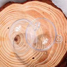 (10개) 파티 투명 플라스틱볼 장식 공 4cm, 1개, 직경 4cm