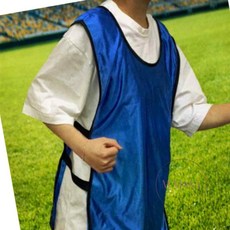 엠비아5 밴드형 팀조끼 블루 단체조끼주문