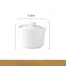 계란찜 용기 뚜껑있는 저당밥솥 오븐 쿠커 전자레인지용, 3.5인치 250ml, 1개, 1cm