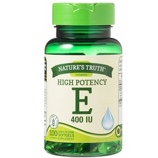 NATURE'S TRUTH 維生素E速釋軟膠囊 400IU, 1個, 100 件