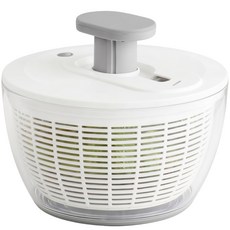 코지스 6.29L 펌프식 야채 탈수기 샐러드 스피너, 1개, 화이트