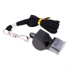 專業教練塑料哨子 高音調 裁判專用運動用品, 1個, 1pc 黑色 A