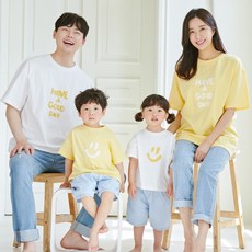 가족티 사진의상 돌촬영 몽피마피 굿데이 반팔 단체 여행 패밀리룩