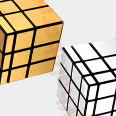 웨일베리5 미러 입체매직큐브 남자어린이선물 초등학생선물 매직큐브자석블럭 신나는놀이 어린이선물 입문용, 실버