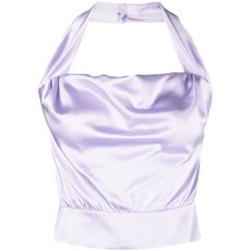 핀코 실크 홀터 넥 탑