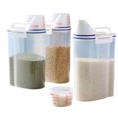 손잡이형 쌀통2kg 주방정리, one, 1개