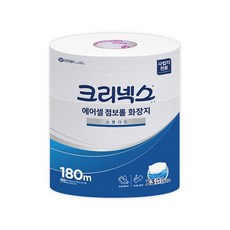 유한킴벌리 크리넥스 에어셀 점보롤 180m 3롤 45375 프리미엄 두루마리 휴지