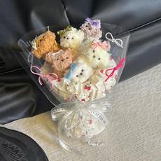 可愛羊毛扭扭棒diy小狗花束材料包生日禮物送女生女友兒七夕禮物, 【認領小狗】材料包+教程, 1個