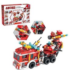 조립형블록 소방구조대 플라스틱 DIY 조립형 장난감 557pcs flo3+1tFt