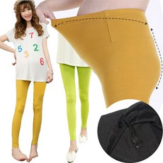 孕婦棉質托腹九分褲