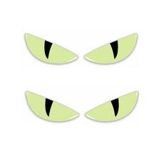 킹콩 야광 눈 스티커 라이트 탑박스 데칼, 2세트, 야광고양이눈