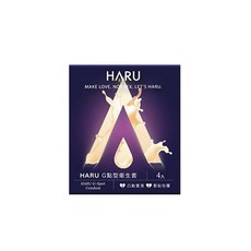 HARU G點型 衛生套, 1個, G點型G-Spot-4入