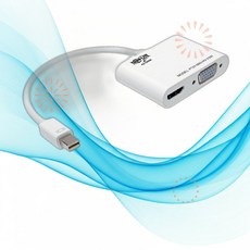 TRIPP LITE 트립라이트 모니터 분배기 미니 DP 1.2 to VGA HDMI 어댑터 컨버터 YA