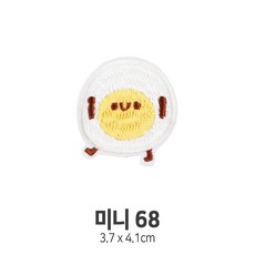 와펜 DIY 자수 패치 미니와펜 열부착식와펜, 10개, 미니와펜 패치 68