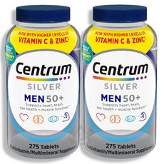 센트룸 실버 맨 남성 종합 멀티비타민 275정 x2통, 2개