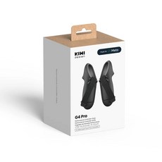 KIWI design G4 Pro Meta Quest 3/Plus VR 控制器握把套組，防滑腕帶設計，提升遊戲體驗, 黑, 1套