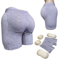 남성 골반뽕 팬티 보정 힙업 스펀지 엉뽕 패드 속옷 드로즈 노라인 힙 삽입형 힙패드, 1개, 8. 2XL 연회색
