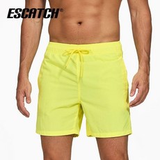 ESATCH 男士速幹海邊沙灘褲, 明黃
