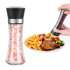 페퍼밀 솔트밀 소금 그라인더 소금통 후추통 140ml W, 1개, 1ml