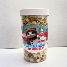 歐姆貓 OMO 海陸原肉凍乾粒 貓零食, 1個, 37D-0802 雞肉鮭魚罐裝, 80g, 罐裝