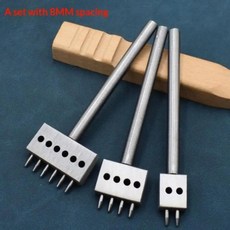 수동 가죽 구멍 펀치 도구 공예용 원형 다이 수제 작업용 공예가 키트, 1개, 2. D
