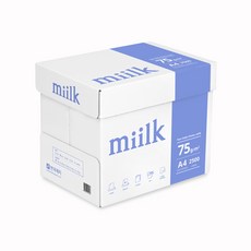 밀크 75g, 2500개, A4 2500개, A4