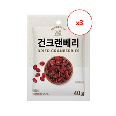 건크랜베리, 3개, 40g