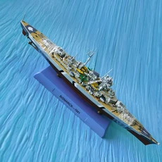 1:1000 제 2 차 세계 대전 선박 모델 전함 모델 선박 비스마르크 USS 미주리 후드 합금 완성 된 공예 컬렉션, 새 유형