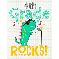 (영문도서)4th Grade Rocks!: Funny Back To School notebook Gift For Girls and Boys 109 Col... Paperback, Independently Published, English, 9781073713271