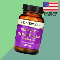 닥터 머콜라 퀘르세틴 케르세틴 쿼세틴 퀘세틴 프테로스틸벤 어드밴스드 60캡슐 Dr. Mercola Quercetin and Pterostilbene Advanced 60 Cap