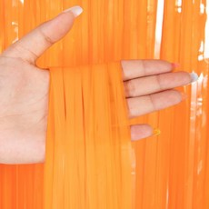 파리스 데코 수술 파티커튼, 4개, 마카롱오렌지