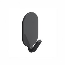 帽子收納掛內衣鉤免打孔粘鉤門後強力不掉廚房浴室粘膠貼鉤子批發, 1個, 優雅黑-加厚PP-1個裸裝:/5份