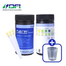 DFI 소변검사 키트 당뇨 단백뇨 혈뇨 케톤 1종 2종 4종 10종 100매, 1개, 3)소변스틱2종(단백뇨+혈뇨)+소변컵