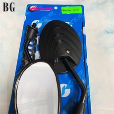 K&S 鯊魚鰭後照鏡 烏龜鏡 適用於各車系: 五代戰 六代戰 雷霆S JETSL BWSR, 1個, 正反牙10mm