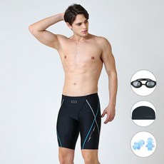 베이직엘르 4종세트 남성인 실내수영복 5부 선수용 사각 BEZ-S405K 2969940