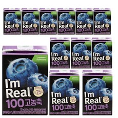 아임리얼 100 고농축 블루베리, 120ml, 12개