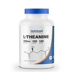 nutricost 茶胺酸膠囊 200mg, 120顆, 1罐