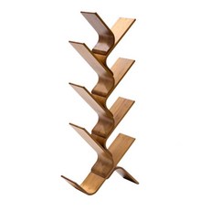 사선 책꽂이 원목 6단 스탠드 오리지널 디스플레이 서재 곡선 선반, 1개