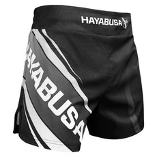 古川小夫 S M L XL XXL 隼HAYABUSA 短版 精品拳擊格鬥褲 MMA泰拳 踢拳道 WAKO-黑色, 1個, XXL 38腰