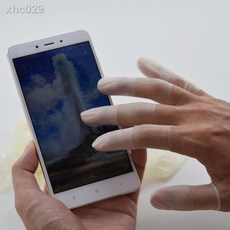 A+精選 切口磨砂手指套，防靜電，工業級防護, 1個, 100只/S碼