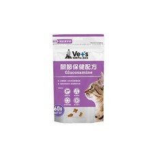 Vet's 唯寶 貓用機能潔牙餅 60g，多重保健配方：泌尿道、腸胃、關節、美毛護膚、顧眼護心、情緒放鬆, 1個