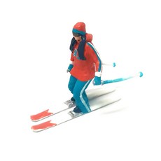 스노우 보드 스노우보드 제품 모형 미니어처 크리스마스 피규어 스키 스키장모형 겨울레저모형, 6.1 PE 더블 플레이트 쿨걸