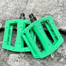 I.H BMX SHADOW RAVAGER 綠色塑料踏板 單速車/滑步車/平衡車適用, 綠色, 1個