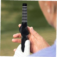 초보 스윙 골프 교정기 자세 훈련 연습기 그립 도구 레슨, 1개, 1cl1 남자 블랙