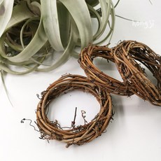 藤球 天然藤圈 空鳳裝飾 藤環 土伏藤 捕夢網 DIY 藤編 花環 花圈 田園 拍攝道具 鄉村風 聖誕節 Q106-9