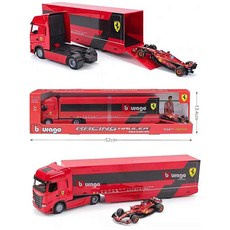 F1 페라리 스쿠데리아 모형 43 피규어 샤를, f1 자동차, 페라리 팀 운송차
